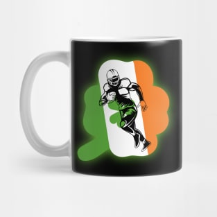 Shamrock Football Player Patrick's Day Mug